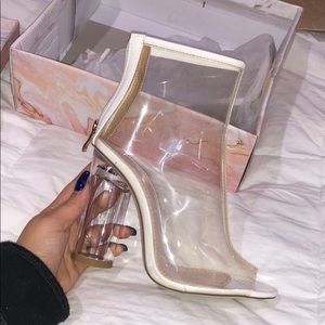 Clear booties